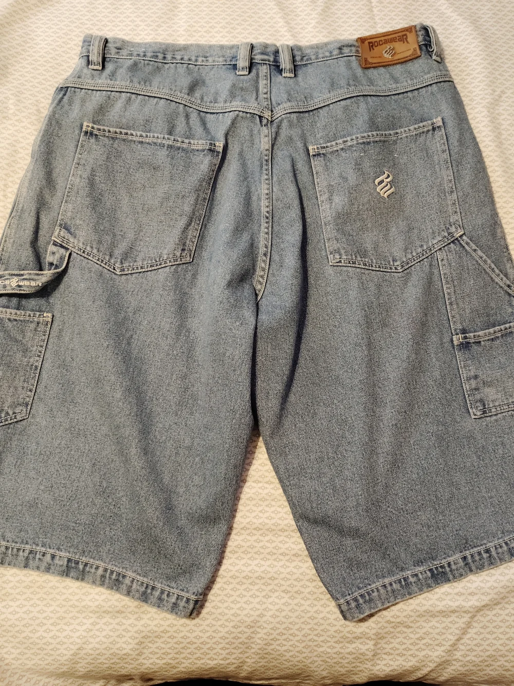 Rocawear Light Blue Denim Cargo Shorts